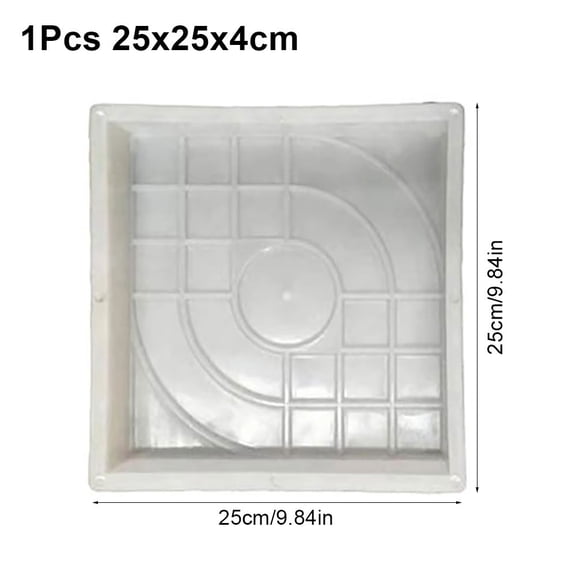 1Pcs Square Shaped Paving Brick Mould Plastic DIY Stepping Stone Paver Reusable Concrete Path Maker Mold