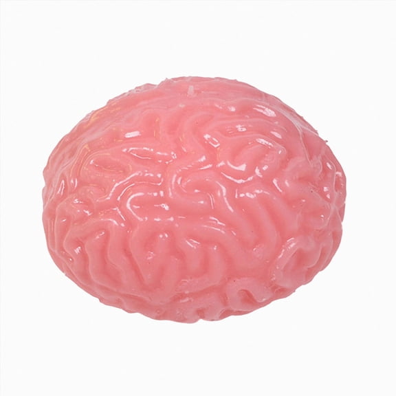 1Pcs Squishy Brain Fidget Splat Ball Stress-Relieving Sensory Soft Prop Tool Funny Fake Brain Halloween Decoration Props
