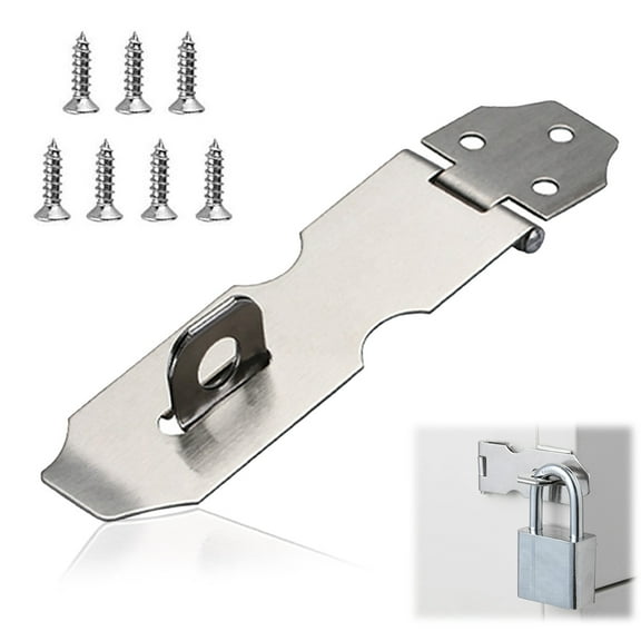 1Pcs Stainless Steel Buckle Door Lock -3 Inch Buckle+Screws