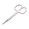 thumbnail image 1 of 1Pcs Stainless Steel Eyebrow Scissors, Small Grooming Shears for Nose Hair Beard Mustache Eyelash, Travel Size Manicure Nail Clipper (Silver1), 1 of 4