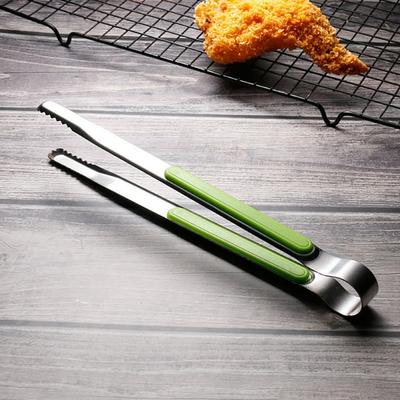 1Pcs Stainless Steel Grill Clamp, Anti-Scald Extended Handle Spatula Tong, 2026 New Multi-Functional Stainless Steel Barbecue Clamp Food for Grilling Meat, Fish and Pancakes with Non-Slip Grip