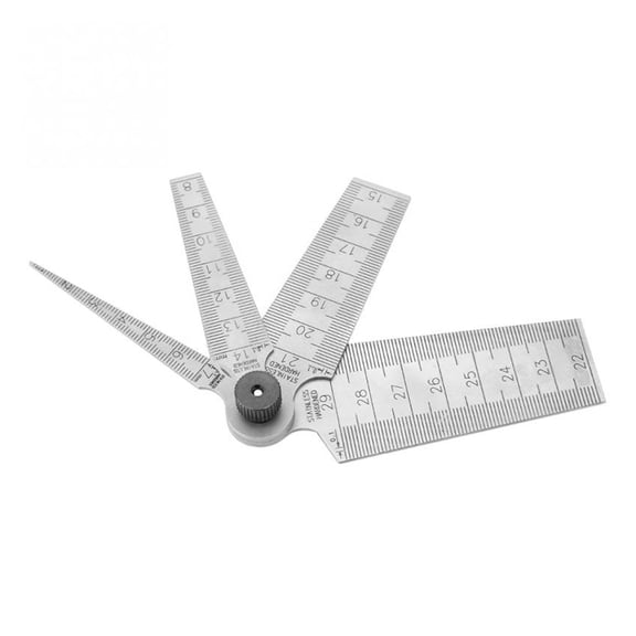 1Pcs Stainless Steel Hole Size Inspection Rulers Welding Taper Feeler Gauge Gage Measuring Tools