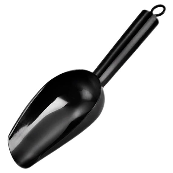 1Pcs Stainless Steel Ice Cube Shovel,Stainless Steel Measuring Scoops,Multi-Functional Food Scoop ,Kitchen Grain and Flour Scoops, for Popcorn, Candy, and Snack Serving,Kitchen Tools(Black)
