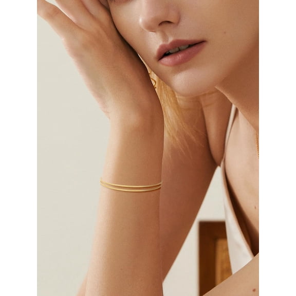 1Pcs Stainless Steel Multi-layer Bracelet Tie A Snake Bone Bracelet Fashion Accessories Gifts