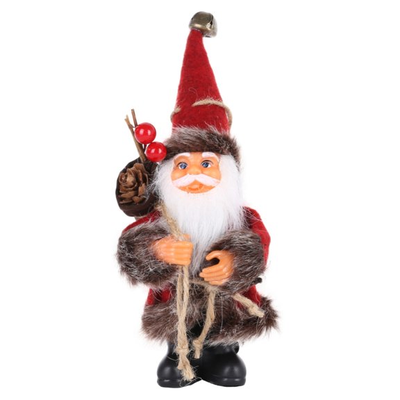 1Pcs Standing Santa Claus Christmas Figurine Xmas Figure Doll Decoration