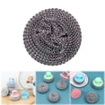 thumbnail image 1 of 1Pcs Steel Wool Scrubber Pads for Cleaning Dishes,Pans,Pots,Ovens,Grills,Sinks - Stainless Steel Scrubbers for Kitchen,1 Pack Replacement Pads, 1 of 9