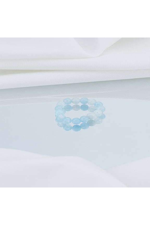 1Pcs Stretch Finger Rings Dyed Stackable Ring for Women Birthday Festival Elegant Gifts Inner Diameter: 19mm Blue