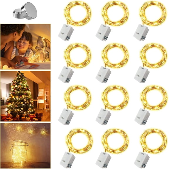 1Pcs Strings Copper Wire Battery Operated Christmas Wedding Party Decoration LED String Fairy Lights