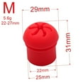 thumbnail image 1 of 1Pcs  Strong Elasticity Rod Butt Fishing Tackle Accessories Tail Plug Protector Case Fishing Rod End Cap Plug Cover RED-MEDIUM, 1 of 8