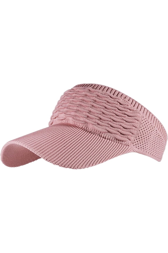 1Pcs Sun Visor Hat for Women Men Elastic Knitted Caps Wide Brim Sports Golf Outdoor