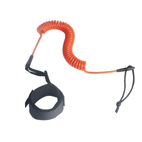 1Pcs Surfboard Leashes Coiled Leash Rope Paddle Board Accessories Surfing Leg Rope Summer Surf Straps Stay Body on Boards Safety Ankle Strap for Surfing Orange