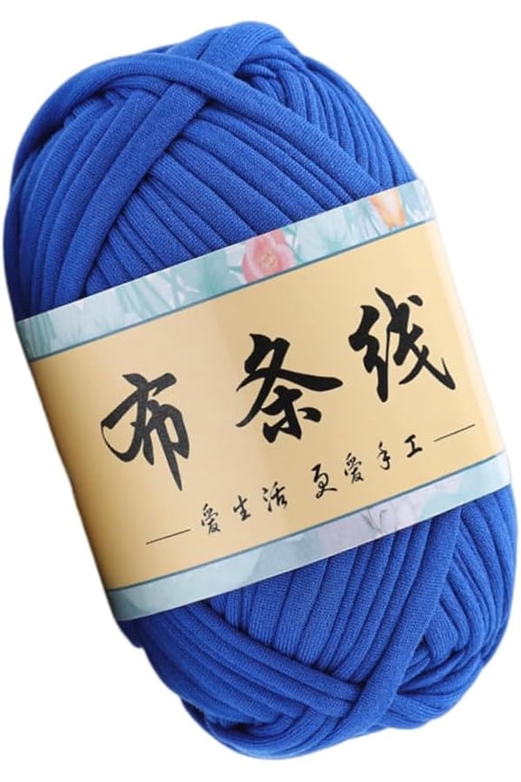 1Pcs T-Shirt Yarn for Crocheting Beginners DIY Hand Craft Bag Blanket Cushion Projects Knitting Yarn Fabric Crochet Cloth Solid Color 100g T-Shirt Yarn