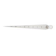 1Pcs Taper Gauge Feeler 1-15mm Stainless Steel Gap Hole Measuring Tool Double Side Wedge Aperture Scale ,Easy Identification
