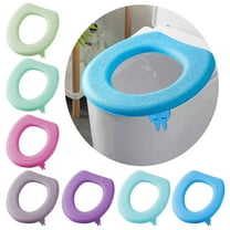 1Pcs Toilet Seat 1Pcs Reusable Toilet Seat Bathroom Toilet Seat Cover Pads With Handle Waterproof Eva Soft Pad Self Adhesive Toilet Seat Cover Pads Toilet Mat