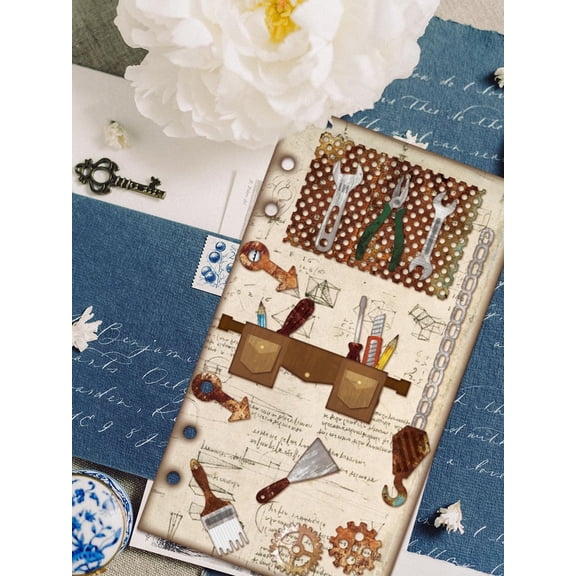 1Pcs Tool Theme Metal Die Cuts DIY Craft Template Stencil Mixed Shapes Carbon Steel Embossing Template