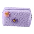 thumbnail image 1 of 1Pcs Travel Makeup Bag Makeup Brush Holder Makeup Organizer Bag Cosmetics Storage Bag Purple Cloth, 1 of 7