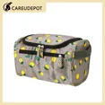 thumbnail image 1 of 1Pcs Travel Makeup Bag Toiletry Organizer Waterproof Oxford Cloth Gray Yellow, 1 of 6