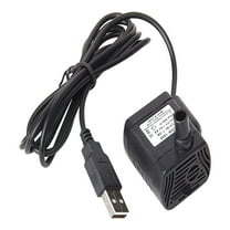 1Pcs Mini Submersible Water Pump,USB Pump Submersible Water, DC3.5V-9 Small Fountain Pump for Aquarium Fish Tank Fountain Hydroponics Water Feature, Indoor Fountains(black)