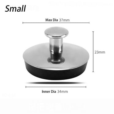 1Pcs Universal Easy to Use Kitchen Bathroom Accessory Rubber Stainless Steel Bath Plug Bath Tub Caps Drain Stopper SMALL