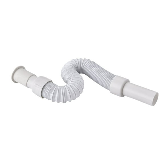 1Pcs Universal Plastic Waste Pipe Bathroom Basin/Shower Kitchen Sink Flexible Waste Pipe Trap Connector Smile Home