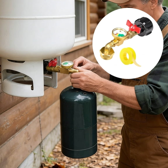 1Pcs Universal Propane Tank Adapter With High Pressure Hose And Multiple Nozzles For Grill And Appliances