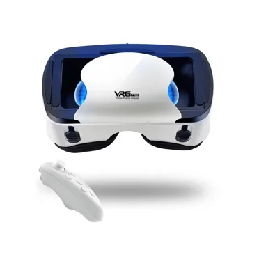 1Pcs VR Headset With Controller Adjustable 3D VR Glasses Virtual Reality Headset HD Blu-Ray Eye Protected Support 5-7 Inch For Phone/Android