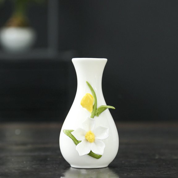 1Pcs Vase Statue Home Decor, Room Decor Ceramic Vase Figurine, Ideal for Interior Decoration Or Couples, Wedding Gifts,Style 2