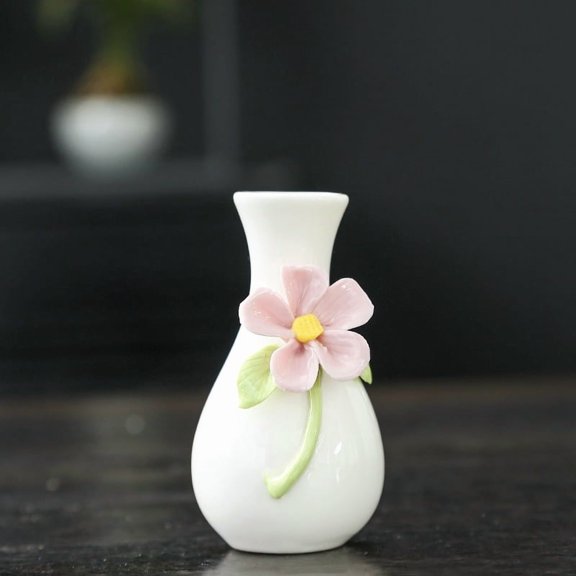 1Pcs Vase Statue Home Decor, Room Decor Ceramic Vase Figurine, Ideal for Interior Decoration Or Couples, Wedding Gifts,Style 6