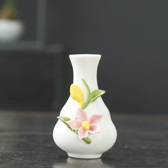 1Pcs Vase Statue Home Decor, Room Decor Ceramic Vase Figurine, Ideal for Interior Decoration Or Couples, Wedding Gifts,Style 8