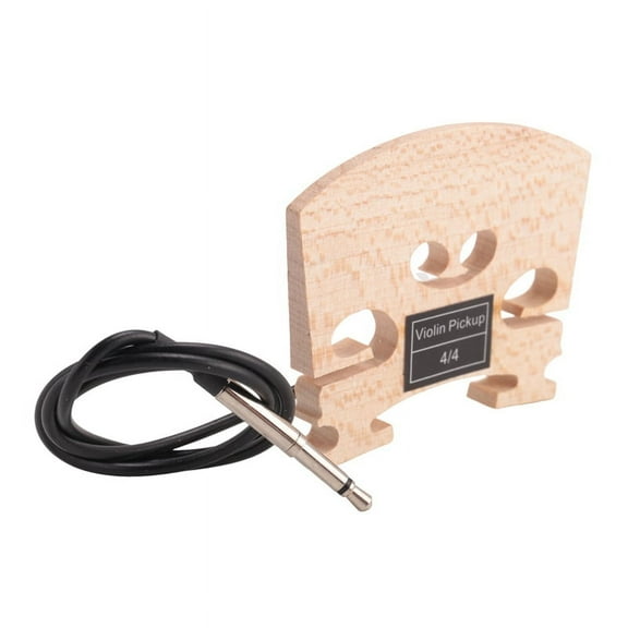 1Pcs Violin Bridge with Internally Mounted Piezo Pickup for 4/4 Full Size Electric Parts Replacement