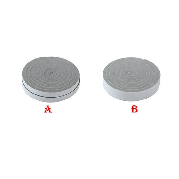 1Pcs Weather Stripping for Doors, Self Adhesive Foam Seal Tape for Windows, Noise Insulation Excluder Roll, Windproof, 1In (Gray1)
