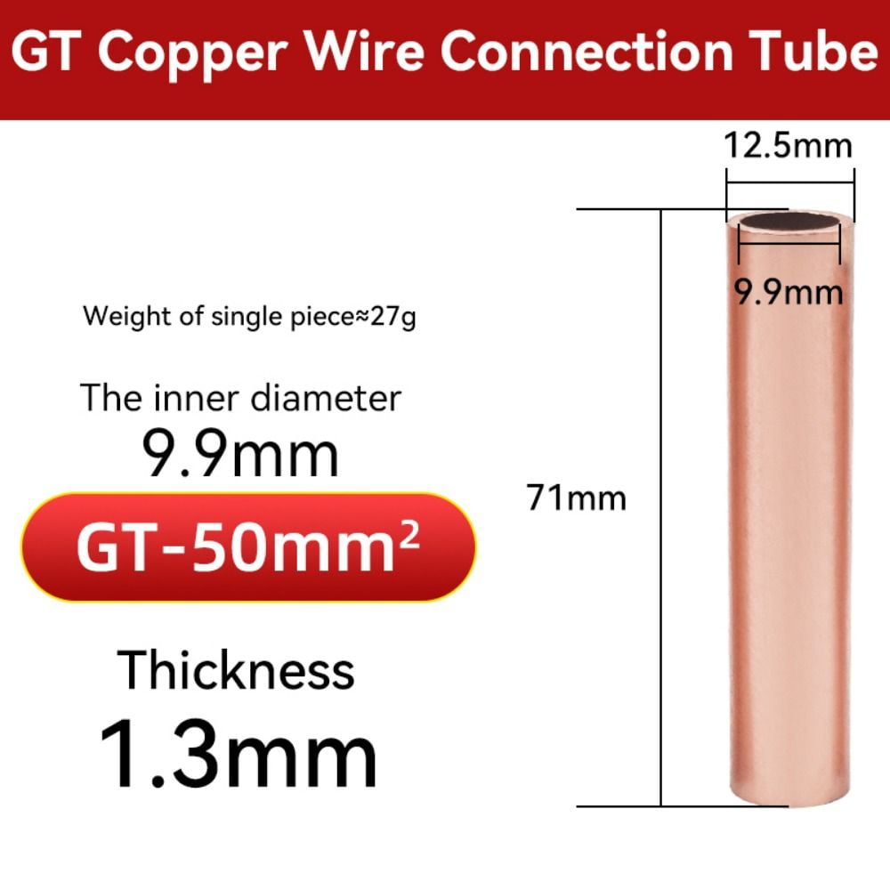 1Pcs Welding Copper Hole Passing Cable Connector Kit Wire Nose Terminal