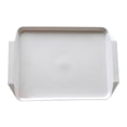 thumbnail image 1 of 1Pcs White Plastic Serving Tray Rectangular Dinner Plate Thickened Sturdy for Cafeteria Restaurant Home Kitchen, 1 of 6