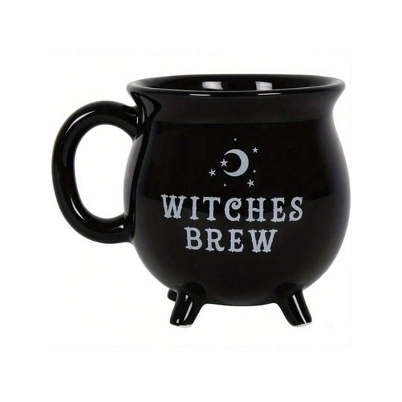 1Pcs Witch Cauldron Cup - Halloween Ceramic Mug For Coffee, Tea, Potions, Witchcraft Party, Gothic Brewing Chalice, Unique Gift For Women Men