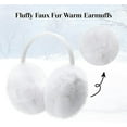thumbnail image 1 of 1Pcs Women Winter Earmuffs Girls Faux Fur Fluffy Soft Ear Warmer Outdoor Plush Warm Ear Covers, 1 of 6