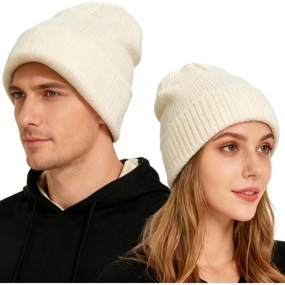 1Pcs Womens Satin Lined Beanie Hat Silk Lined Winter Warm Knit Hats Beanies for Women & Men Soft Slouchy Beanie Skull Cap