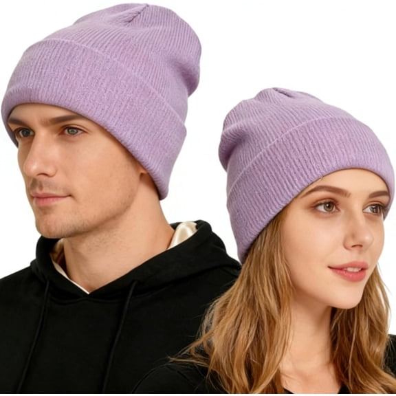 1Pcs Womens Satin Lined Beanie Hat Silk Lined Winter Warm Knit Hats Beanies for Women & Men Soft Slouchy Beanie Skull Cap