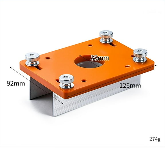1Pcs Wood Router Slotting Locator Tool Base Fastening Bracket Edge Trimmer Handheld Edge Trimmer Milling Curve Cutting Tool