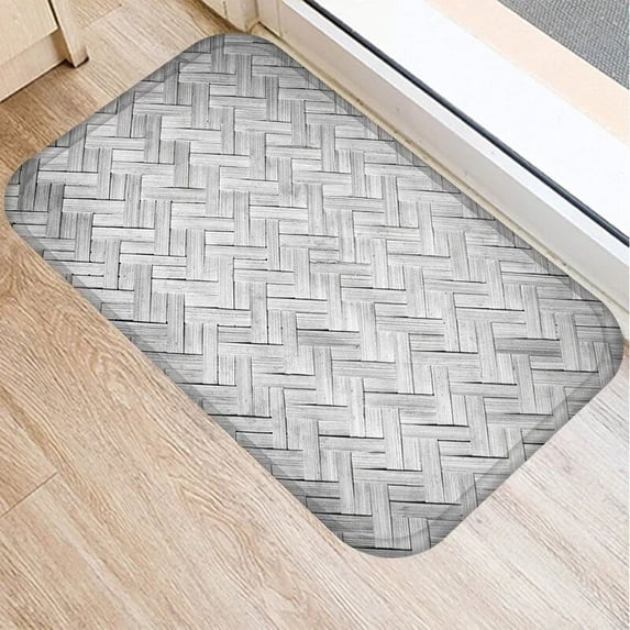 1Pcs Wood StPattern 40*60cm Kitchen Entrance Door Mat Coral Velvet Carpet Doormat Indoor Floor Mats Anti-Slip Rug 48026