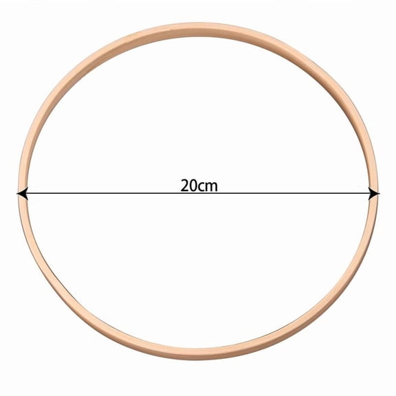 1Pcs Wooden Bamboo Floral Circle Hoop Macrame Hoop Wood Rings for Wedding Party Home DIY Flower Wreath Dream Catcher Frame Decor