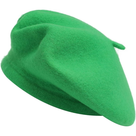 1Pcs Wool French Beret Hat Solid Color Beret Cap for Women Girls