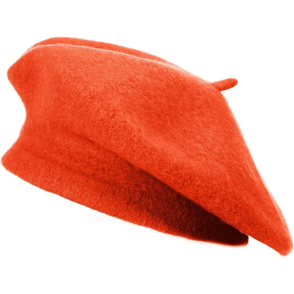 1Pcs Wool French Beret Hat Solid Color Beret Cap for Women Girls