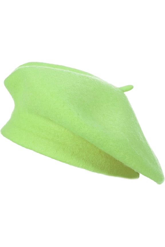 1Pcs Wool French Beret Hat Solid Color Beret Cap for Women Girls