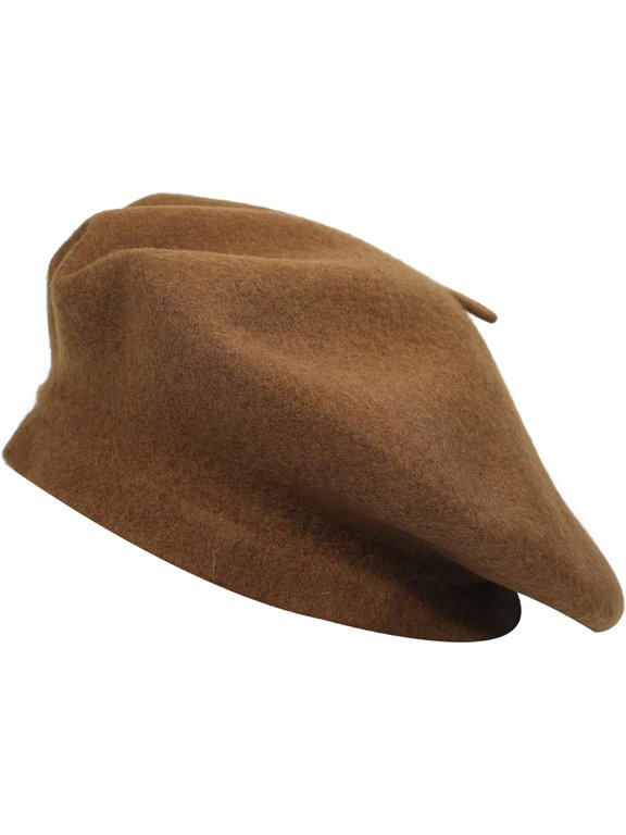 1Pcs Wool French Beret Hat Solid Color Beret Cap for Women Girls