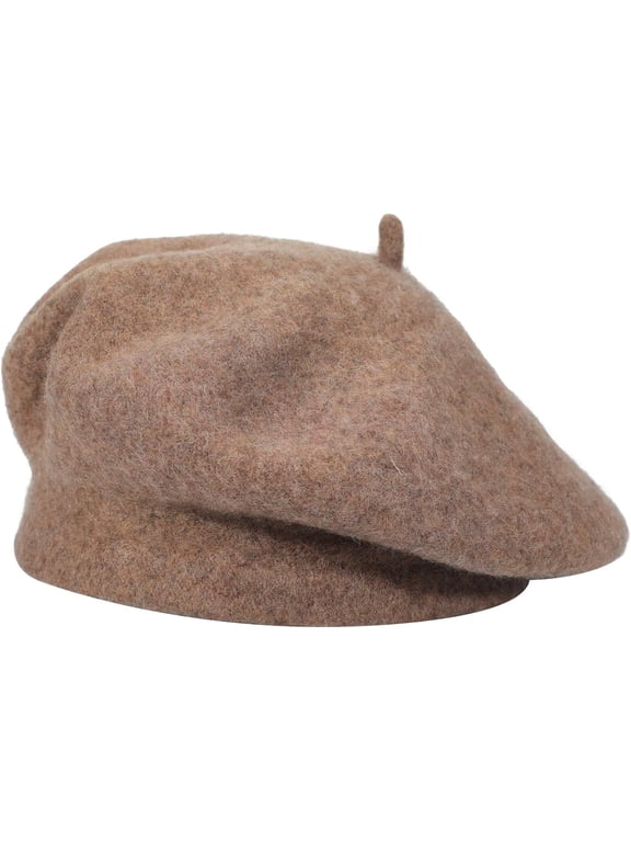 1Pcs Wool French Beret Hat Solid Color Beret Cap for Women Girls
