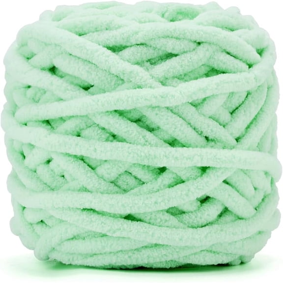 1Pcs Yarn of 100g/3.5oz - Cream Chenille Yarn 6 Super Bulky - Knitting, Crocheting & Crafts Chunky Yarn