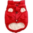 thumbnail image 1 of 1Piece 2 Layers Fleece Lined Warm Dog Jacket for Puppy Winter Cold Weather,Soft Windproof Small Dog Coat, 1 of 7