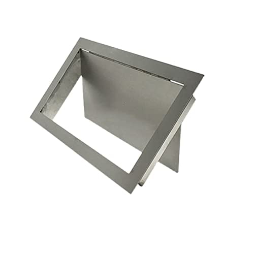 1Piece 304 Stainless Steel Rectanglar 7"9" Side Mount Trash Chute with Hinged Inward Flip Panel Lid for Kitchen Bath Commerical Cabinet$$Storage