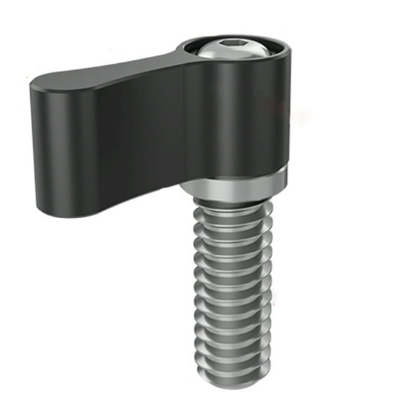 1Piece Black Aluminum alloy adjustable screws M6mm x 35mm diameter