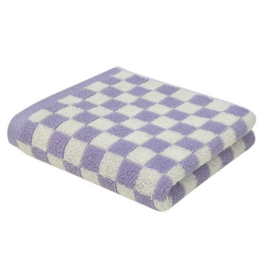 1Piece Of Checkerboard Towel, BathTowel, Beach Towel, Checkered Bath Towel, Soft Colorful Bath Towels for Bathroom Spa, Shower Towels 13.7” x 29.5”,Thin Quick Drying Towels for Beach Pool